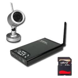 AGPtek 2.4GHz Wireless Motion Detect Security Camera Kit Video Recorder with 2GB SD CARD