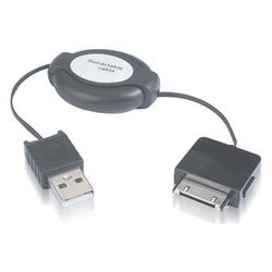 IGM 2in1 Retractable USB Cable For Microsoft Zune MP3 Player Sync + Charging Feature