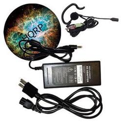 HQRP AC Power Adapter for HP DV1000 & DV8000 - 432310-001 + Mousepad and Headset