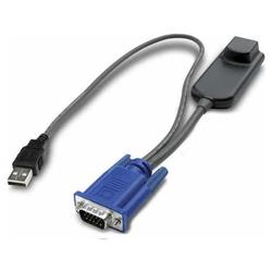 AMERICAN POWER CONVERSION APC KVM USB Server Module - 1 x RJ-45 Female to 1 x 15-pin HD-15 Male, 1 x Type A Male USB