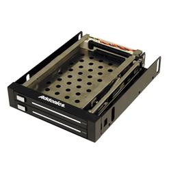 ADDONICS Addonics AE25SNAP2SA Snap-In Double 2.5 Drive Mobile Rack - Storage Enclosure - 2 x 2.5 - Front Accessible Hot-swappable