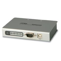 ATEN TECHNOLOGIES Aten UC4854 4-port USB-to-Serial RS-422/485 Hub - 1 Type B Female USB 2.0 USB, 4 x 9-pin DB-9 Male RS-422/485 Serial