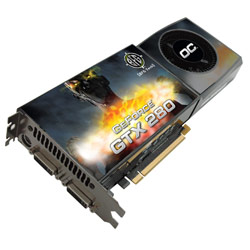 BFG TECHNOLOGIES BFG Tech GeForce GTX 280 Overclocked 1GB GDDR3 512-bit PCI-E 2.0 DirectX 10 SLI Supported Video Card