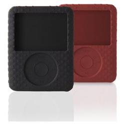 Belkin Multimedia Player Skin for iPod - Silicone - Red, Black