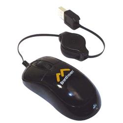Brenthaven 4200 Retractable Mini Mouse - Optical - USB - 3 x Button