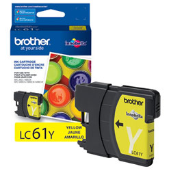 Brother LC61Y Innobella Standard Yield Yellow Ink Cartridge
