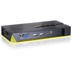 CP TECHNOLOGIES CP TECH LevelOne KVM-0421 4-Port USB KVM Switch - 4 x 1 - 4 x HD-15 Keyboard/Mouse/Video