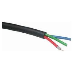 CABLES TO GO Cables To Go 3-Miniature Coax Component Video Cable (Bare wire) - 500ft - Black