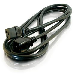 CABLES TO GO Cables To Go 3-Pin Power Extension Cable - 250V AC - 10ft - Black