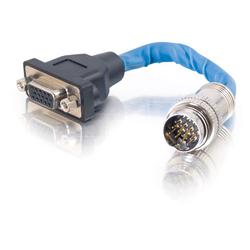 CABLES TO GO Cables To Go RapidRun HD15 12 Pin Din lead - 1 x HD-15 - 1 x DIN - Blue