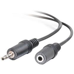 CABLES TO GO - AV LINE Cables To Go Stereo Audio Extension Cable - 1 x Mini-phone Stereo - 1 x Mini-phone Stereo - 1.5ft - Black
