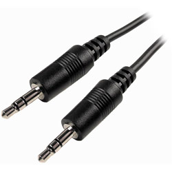 CABLES UNLIMITED Cables Unlimited 25ft 3.5mm Male to Male Stereo Cable - 1 x Mini-phone Stereo - 1 x Mini-phone Stereo - 25ft - Black