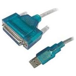 CABLES UNLIMITED Cables Unlimited 6ft USB to Parallel DB25 Female Printer Cable - Type A Male USB to 25-pin DB-25 Female Parallel - 6ft