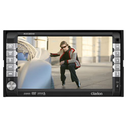 Clarion MAX385VD CD/DVD Double-Din Receiver w/6.5 Touchscreen iPOD Ready