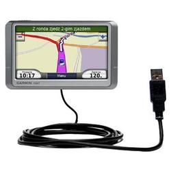 Gomadic Classic Straight USB Cable for the Garmin Nuvi 200 with Power Hot Sync and Charge capabilities - Gom