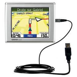 Gomadic Classic Straight USB Cable for the Garmin Nuvi 300 with Power Hot Sync and Charge capabilities - Gom