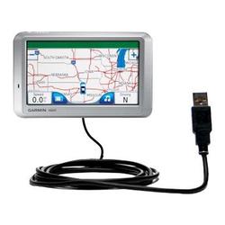 Gomadic Classic Straight USB Cable for the Garmin Nuvi 750 with Power Hot Sync and Charge capabilities - Gom
