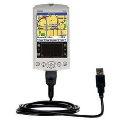 Gomadic Classic Straight USB Cable for the Garmin iQue 3200 with Power Hot Sync and Charge capabilities - Go