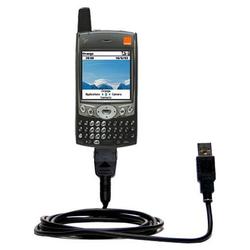 Gomadic Classic Straight USB Cable for the Handspring Treo 600 with Power Hot Sync and Charge capabilities -