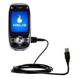 Gomadic Classic Straight USB Cable for the Helio HERO with Power Hot Sync and Charge capabilities - Gomadic