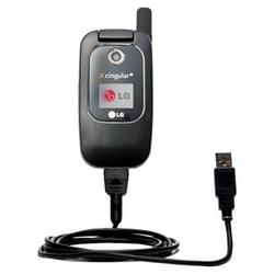 Gomadic Classic Straight USB Cable for the LG CU400 with Power Hot Sync and Charge capabilities - Br