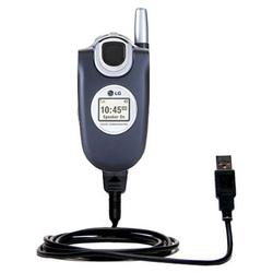 Gomadic Classic Straight USB Cable for the LG VX4650 with Power Hot Sync and Charge capabilities - B