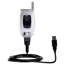 Gomadic Classic Straight USB Cable for the LG VX6000 with Power Hot Sync and Charge capabilities - B