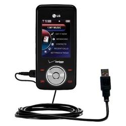 Gomadic Classic Straight USB Cable for the LG VX8550 with Power Hot Sync and Charge capabilities - B