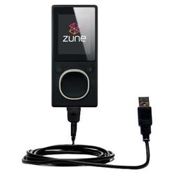 Gomadic Classic Straight USB Cable for the Microsoft Zune 4GB / 8GB with Power Hot Sync and Charge capabilit