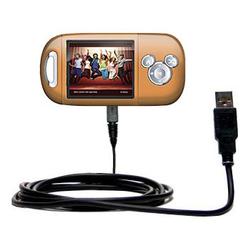 Gomadic Classic Straight USB Cable for the Nickelodean Mix Max Player with Power Hot Sync and Charge capabil