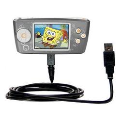 Gomadic Classic Straight USB Cable for the Nickelodean Spongebob Squarepants Multimedia Player with Power Ho