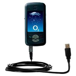 Gomadic Classic Straight USB Cable for the O2 XDA Stealth with Power Hot Sync and Charge capabilities - Goma