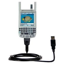 Gomadic Classic Straight USB Cable for the PalmOne Treo 270 with Power Hot Sync and Charge capabilities - Go
