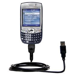 Gomadic Classic Straight USB Cable for the PalmOne Treo 750 with Power Hot Sync and Charge capabilities - Go