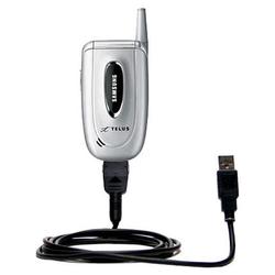 Gomadic Classic Straight USB Cable for the Samsung SCH-A650 with Power Hot Sync and Charge capabilities - Go