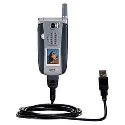 Gomadic Classic Straight USB Cable for the Sanyo MM-9000 with Power Hot Sync and Charge capabilities - Gomad (SCS-0462-17)