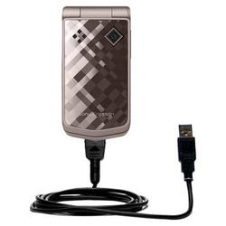 Gomadic Classic Straight USB Cable for the Sony Ericsson z555a with Power Hot Sync and Charge capabilities -
