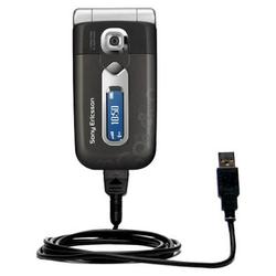 Gomadic Classic Straight USB Cable for the Sony Ericsson z558i with Power Hot Sync and Charge capabilities -