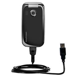 Gomadic Classic Straight USB Cable for the Sony Ericsson z750c with Power Hot Sync and Charge capabilities -