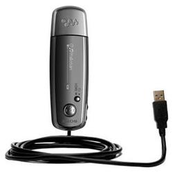 Gomadic Classic Straight USB Cable for the Sony Walkman NW-E002 with Power Hot Sync and Charge capabilities