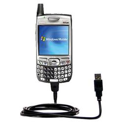 Gomadic Classic Straight USB Cable for the Sprint Palm Treo 700wx with Power Hot Sync and Charge capabilitie