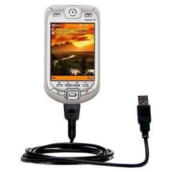 Gomadic Classic Straight USB Cable for the i-Mate PDA2k with Power Hot Sync and Charge capabilities - Gomadi