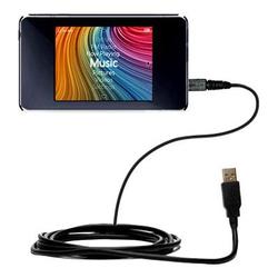 Gomadic Classic Straight USB Cable for the iRiver Clix2 U20 with Power Hot Sync and Charge capabilities - Go