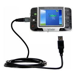 Gomadic Classic Straight USB Cable for the iRiver PMP-100 with Power Hot Sync and Charge capabilities - Goma
