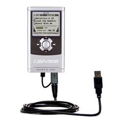 Gomadic Classic Straight USB Cable for the iRiver iHP-110 with Power Hot Sync and Charge capabilities - Goma