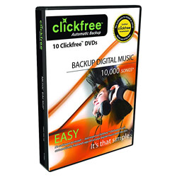 Clickfree DVD Music Backup - 10 Pack