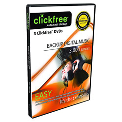 Clickfree DVD Music Backup - 3 Pack
