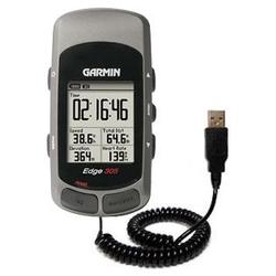 Gomadic Coiled USB Cable for the Garmin Edge 205 with Power Hot Sync and Charge capabilities - Brand