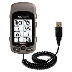 Gomadic Coiled USB Cable for the Garmin Edge 605 with Power Hot Sync and Charge capabilities - Brand
