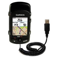 Gomadic Coiled USB Cable for the Garmin Edge 705 with Power Hot Sync and Charge capabilities - Brand